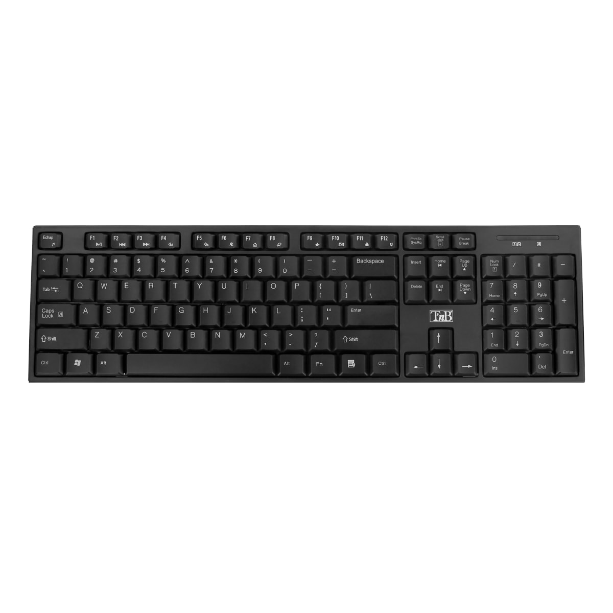 Teclado sem fio preto ELEGANTE