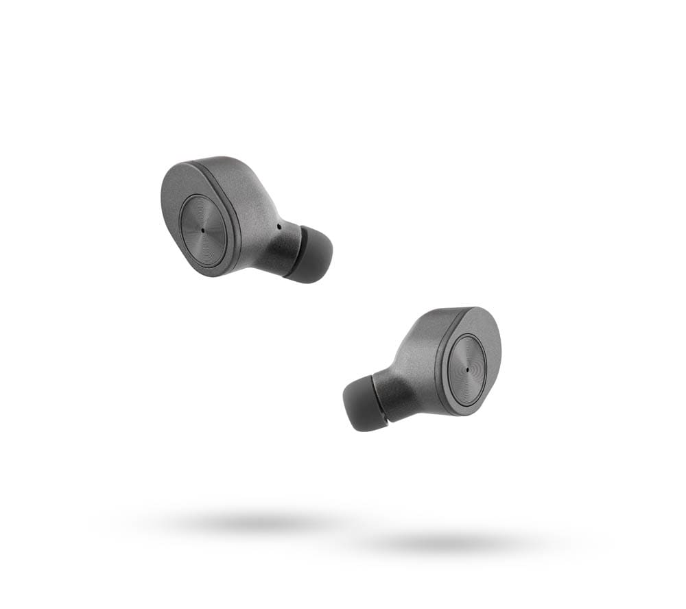 BLACK BLUETOOTH EARPHONES MATE WIRELESS - CHARGING BASE