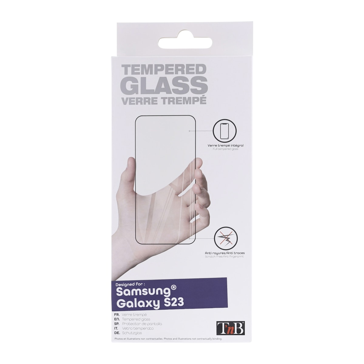 Protection intégrale en verre trempé pour Samsung Galaxy S23