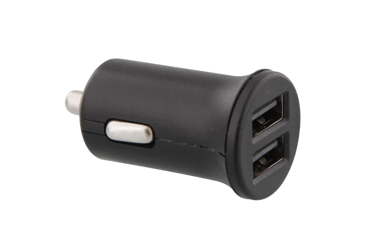 Carregador de carro compacto 2XUSB-A 12W