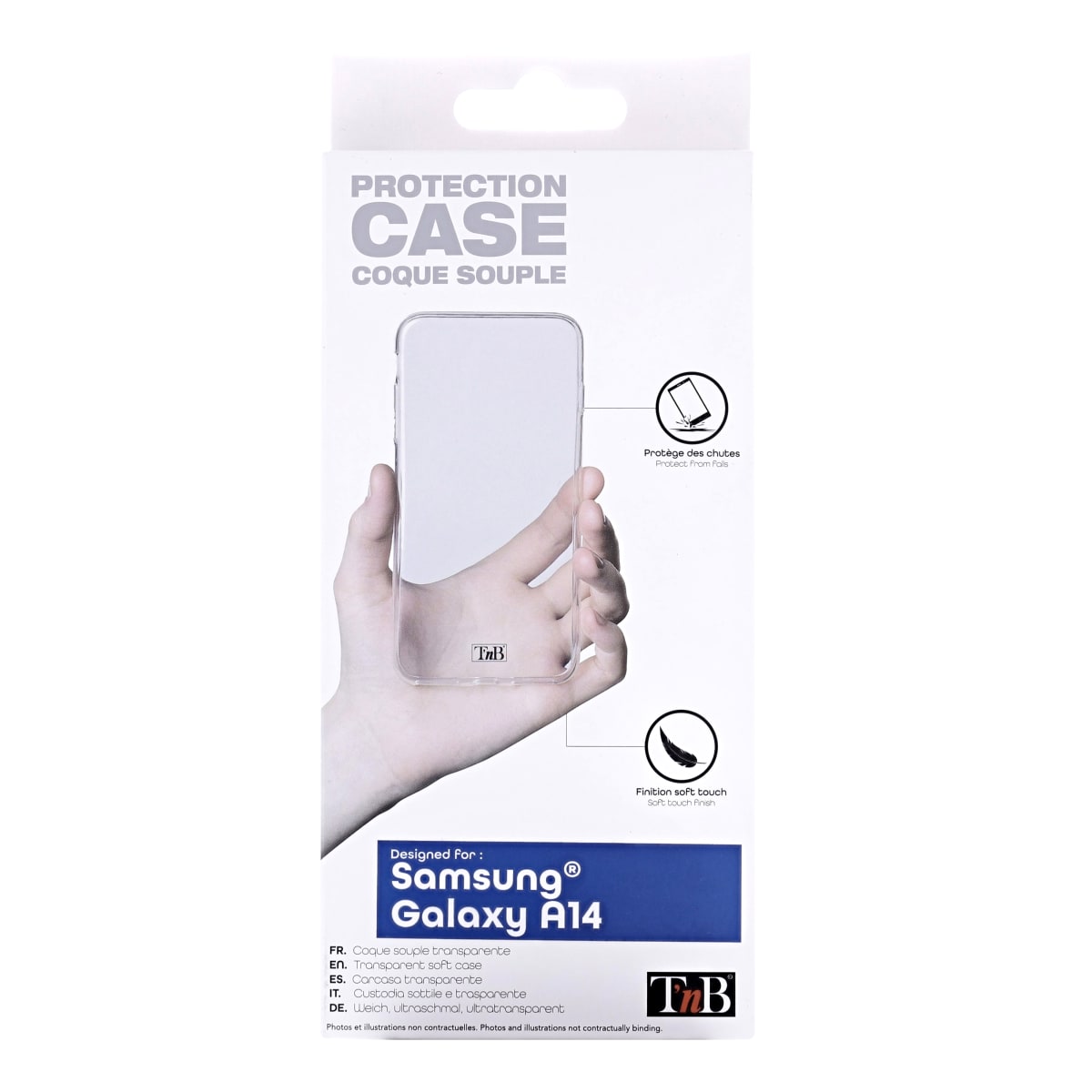 Transparent soft case for Samsung A14
