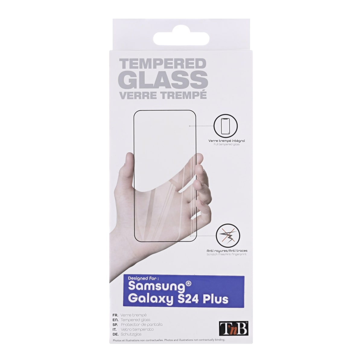 Protection intégrale en verre trempé pour Samsung Galaxy S24 Plus