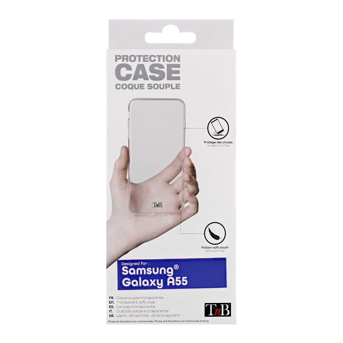 Transparent soft case for Samsung A55 