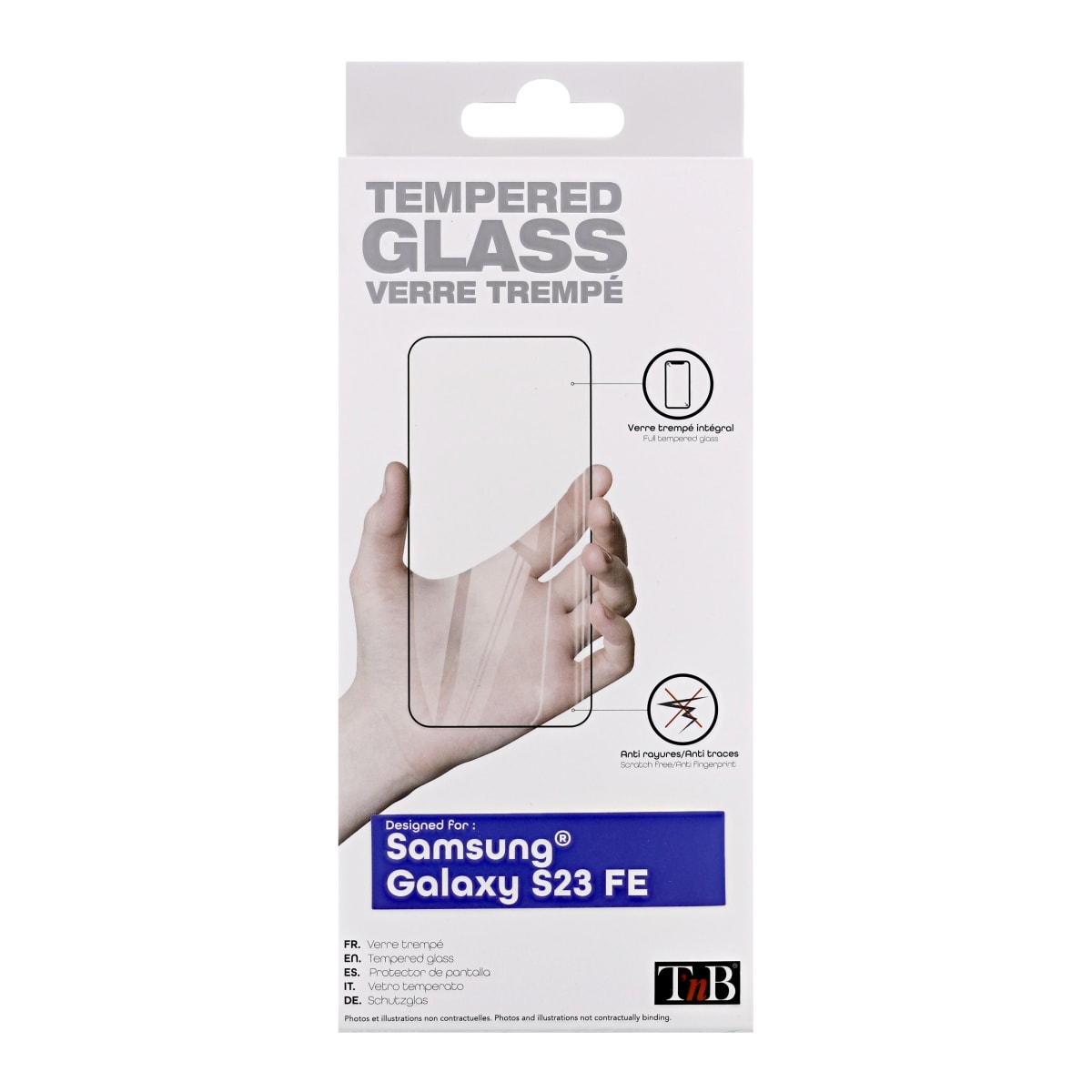Proteção total em vidro temperado para Samsung Galaxy 23 Fan Edition