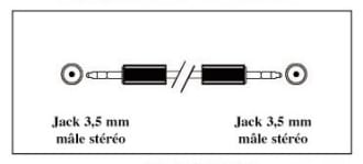 CABO DE AUDIO JACK 3,5MM M/M 3M