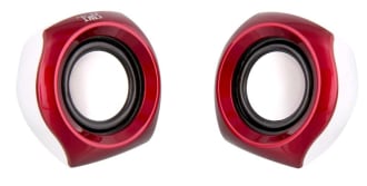 ENCEINTES JUKE 2.0 ROUGES 8W (4W RMS) - ALIM USB