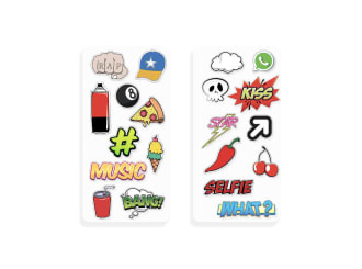 PLANCHES STICKERS TEL BOY