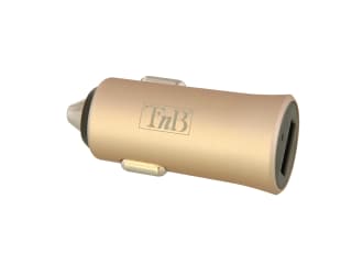 1XUSB-A 12W carregador de isqueiro acabamento dourado