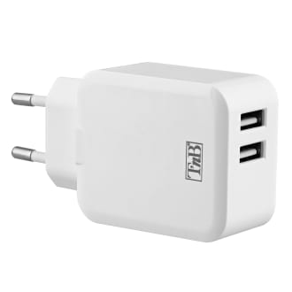 2 USB wall charger 24W