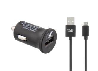 Chargeur allume-cigare 1XUSB-A 6W + câble micro USB