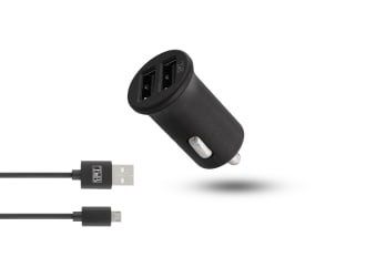 Chargeur allume-cigares 2XUSB-A 12W + câble micro USB