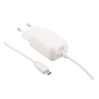 Cargador de red con cable integrado; MicroUSB 5W