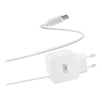 Carregador de rede com cabo integrado; USB-C 12W