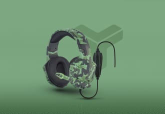 Auriculares para juegos de camuflaje FALCON