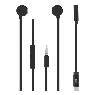 Auriculares con cable SWEET jack + tipo-C negro