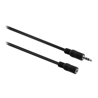 Jack 3,5mm male / jack 3,5mm female cable extension 2m