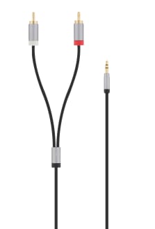 Câble jack 3,5mm mâle / 2 RCA mâle 1,2m