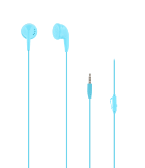 Conector de auriculares con cable FIRST azul