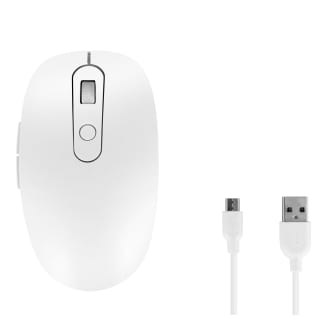 2 em 1 mouse recarregável sem fio