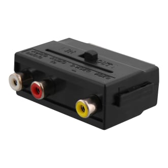 Male scart / 3 female RCA adapter