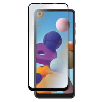 Protection intégrale en verre trempé pour Samsung Galaxy A21