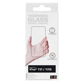 Proteção total em vidro temperado para Vivo Y21