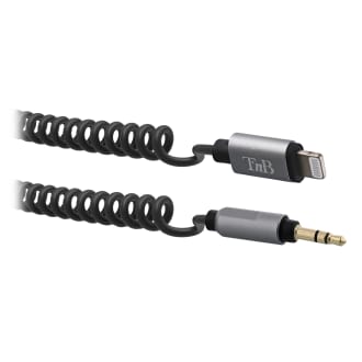 Lightning to jack 3.5mm coiled cable