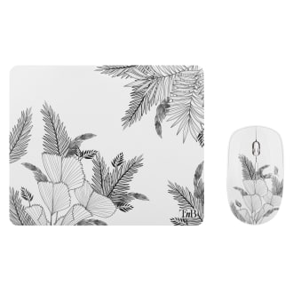 Bundle tapis de souris et souris sans fil LEAF EXCLUSIV