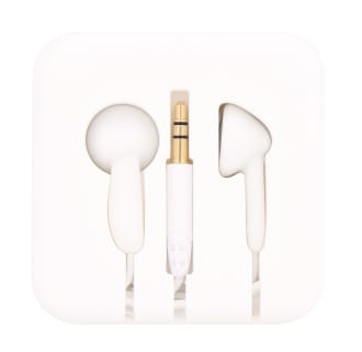 Jack de auriculares con cable POCKET blanco