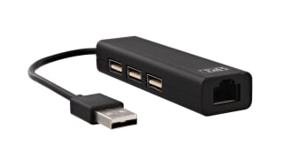 Hub USB-A para 3x USB-A e RJ45