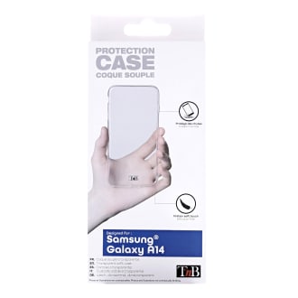 Transparent soft case for Samsung A14