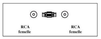 FEMALE RCA/FEMALE RCA PLUG