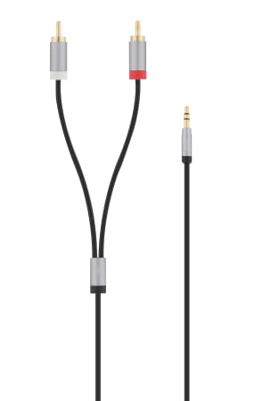 Jack 3.5mm male / 2 RCA female adapter - T'nB