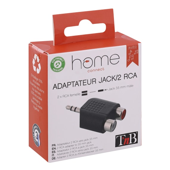 Visiodirect - Cable Adaptateur dédoubleur prise jack 3.5 mm mâle femelle  Audio Couleur Noir - Visiodirect - - Câble antenne - Rue du Commerce