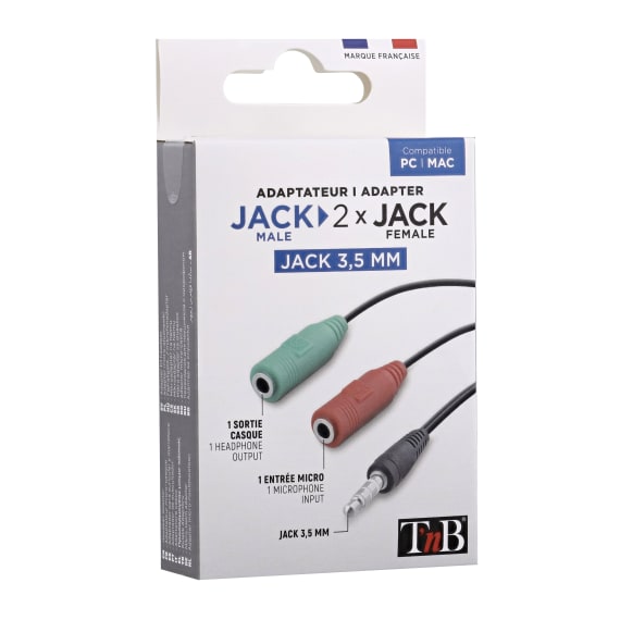 Adapter Jack / Double Jack 3.5mm - T'nB