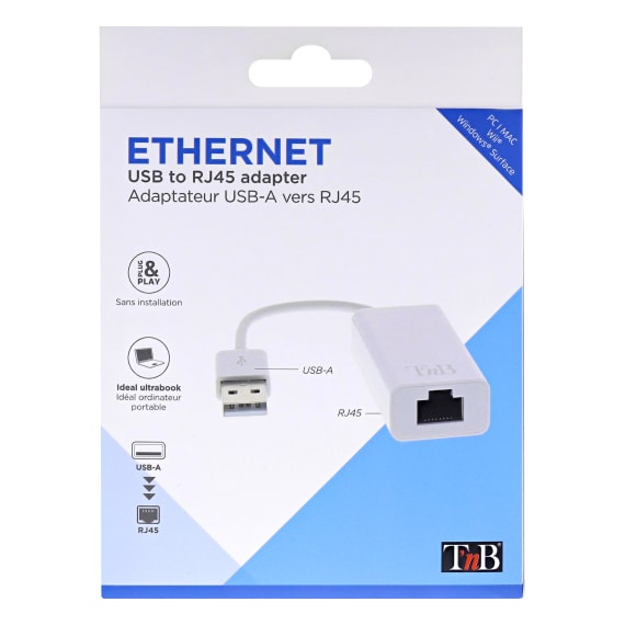 Adaptateur prise téléphonique T vers RJ45 0,20 M - Achat/Vente OEM 911730