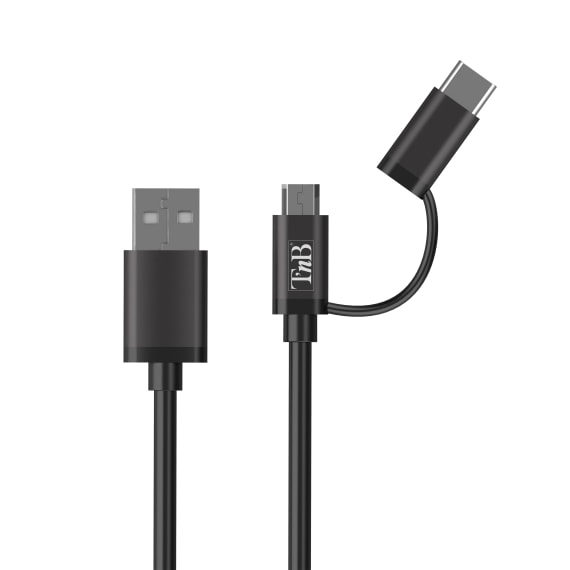 Chargeur voiture charge rapide 1XUSB-A 18W + câble micro USB T'nb TNB - Câble  téléphone