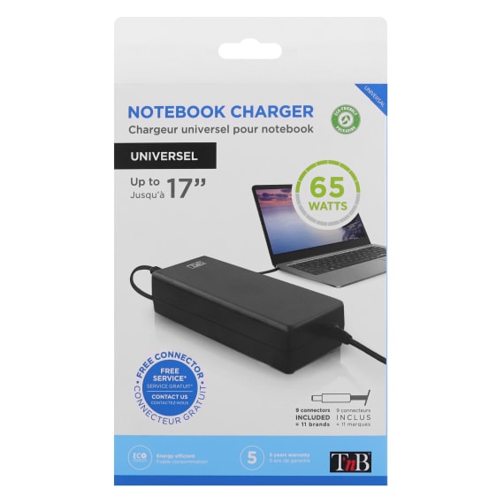 Chargeur universel 65W pour notebook - T'nB