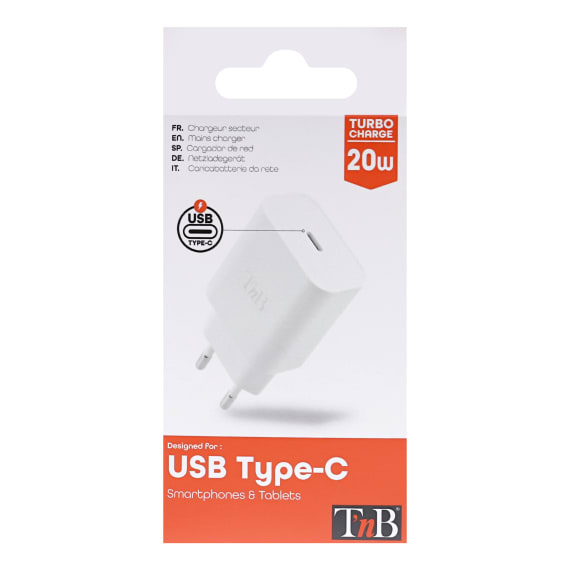 Chargeur secteur USB-A / USB-C 20 W