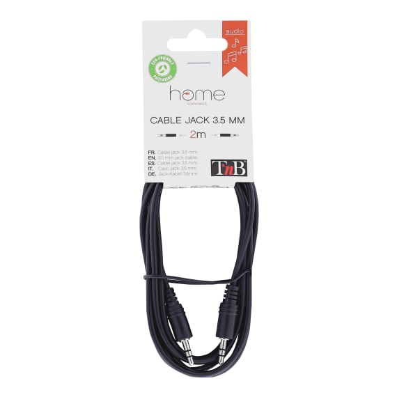 Jack 3.5mm male / jack 3.5mm male cable 2m - T'nB