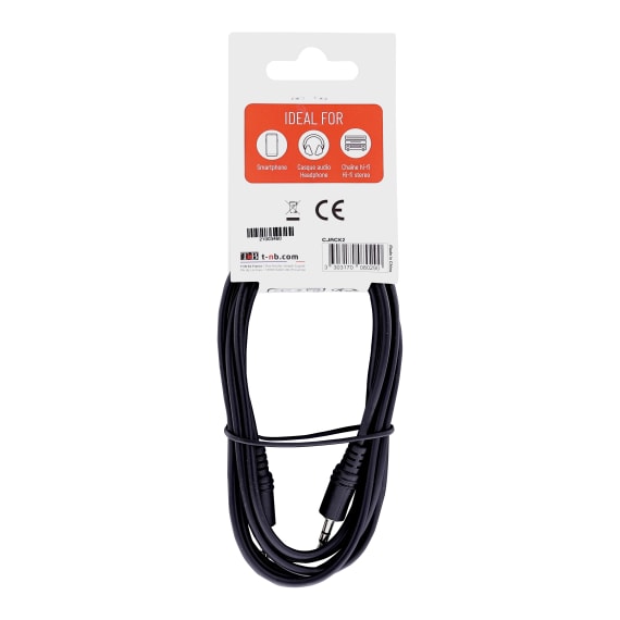 Jack 3.5mm male / jack 3.5mm male cable 2m - T'nB