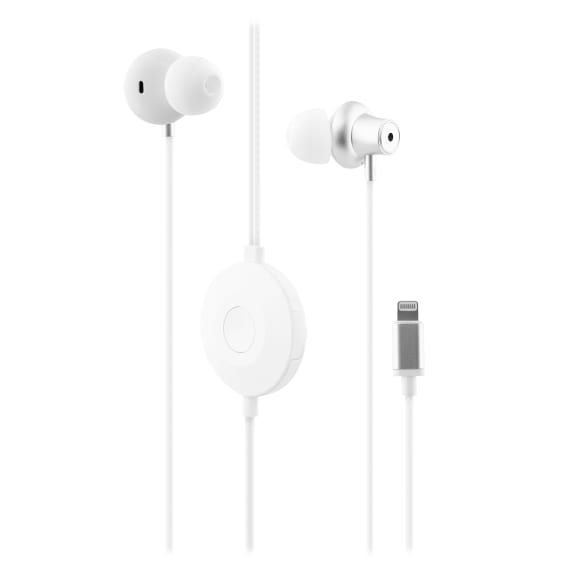 Wired earphones Lightning SENSATION white