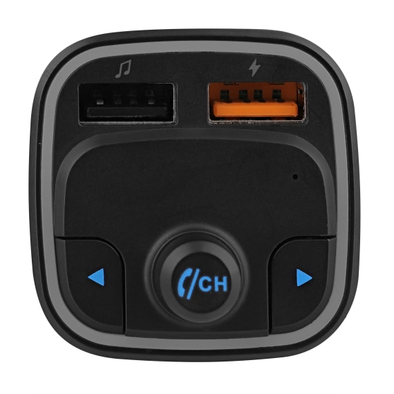 T'nB - Mains-libre Bluetooth / transmetteur FM / chargeur pour téléphone  portable - gris