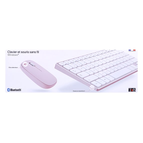 PORT CONNECT Clavier sans fil Wireless Bluetooth 5.0 Slim Azerty