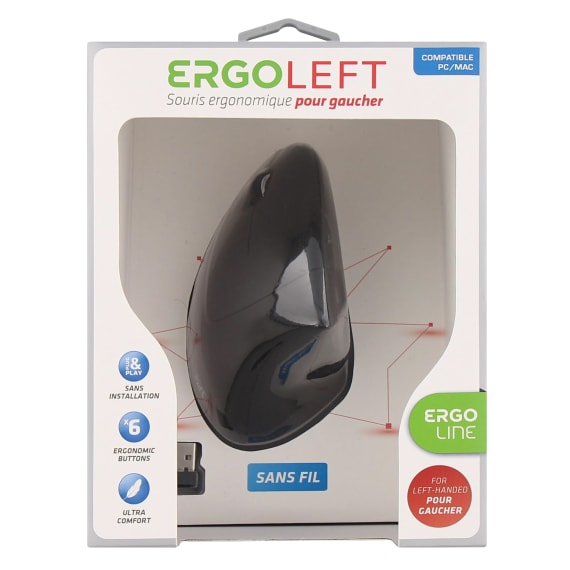 Souris ergonomique sans fil - HanshoeMouse - Gaucher ou Droitier