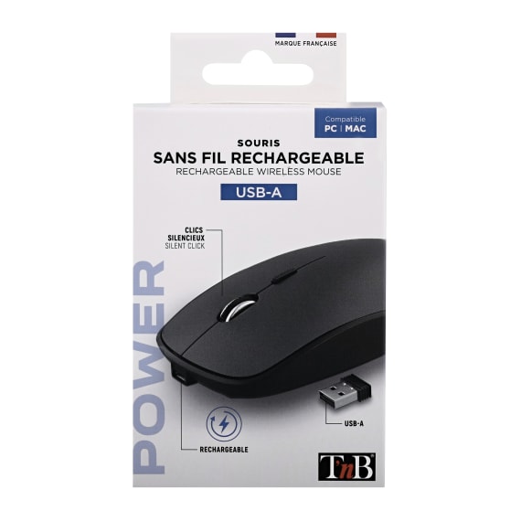 Wireless rechargeable mouse RUBBY - T'nB