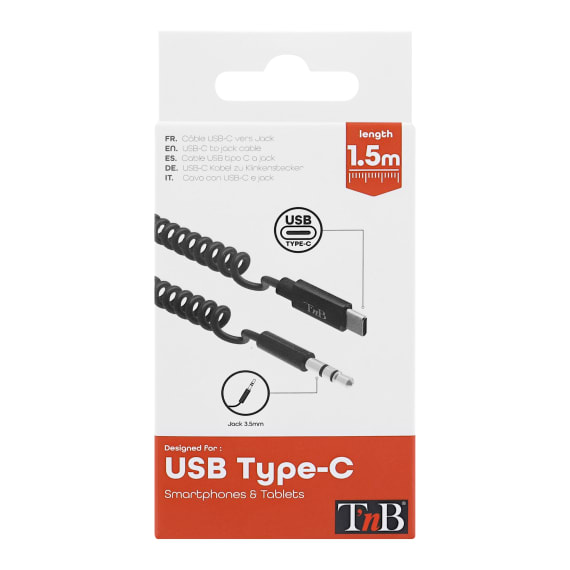 USB-C to 3.5mm jack cable - T'nB