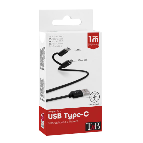 USB-C cable 2 in 1 - T'nB