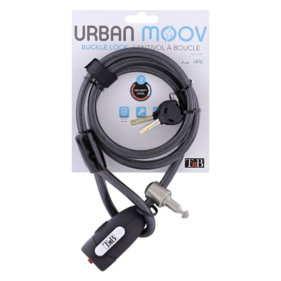 Tnb - Antivol à Boucle Urban Moov pour Trottinette - Noir A392