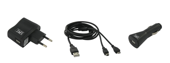 PACOTE DE SMARTPHONE 3 EM 1 MICROUSB AC+DC